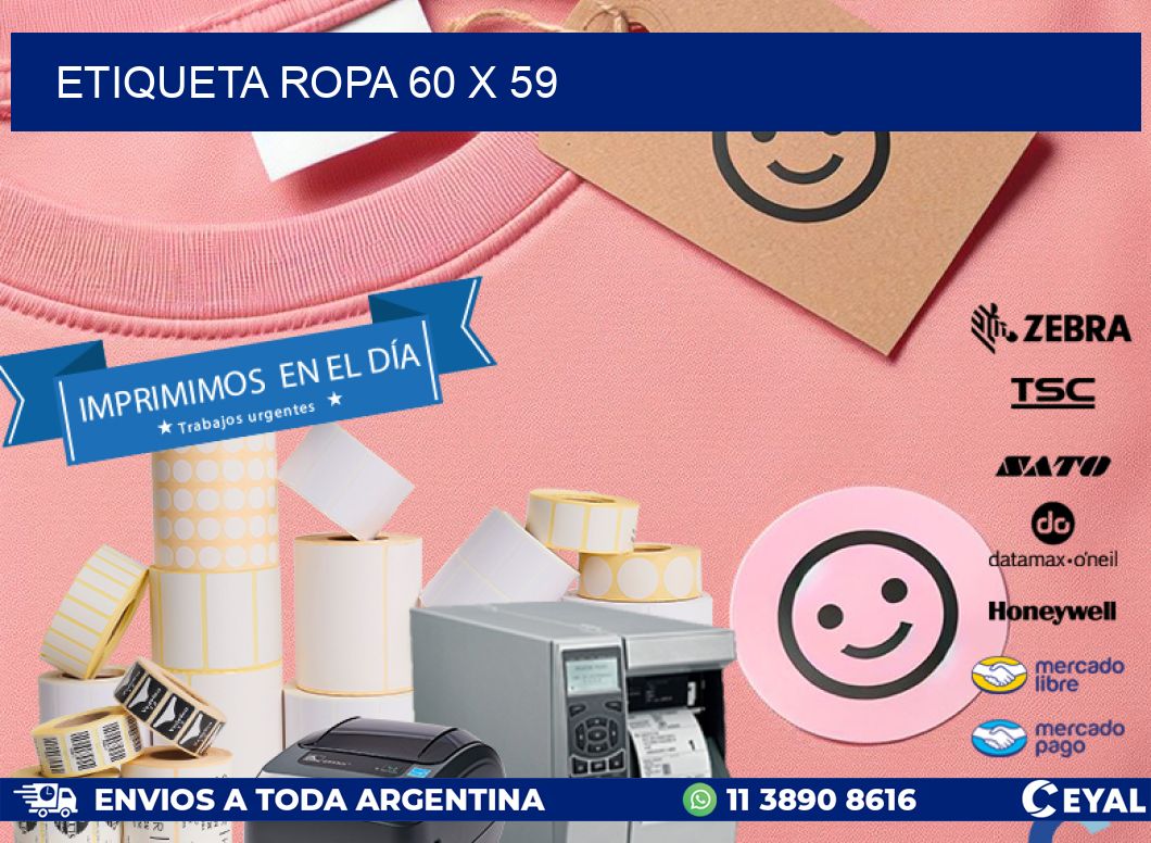 ETIQUETA ROPA 60 x 59