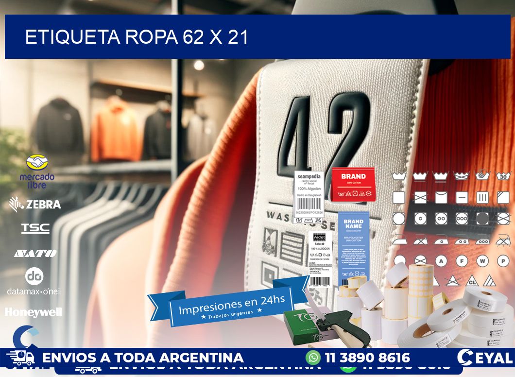 ETIQUETA ROPA 62 x 21
