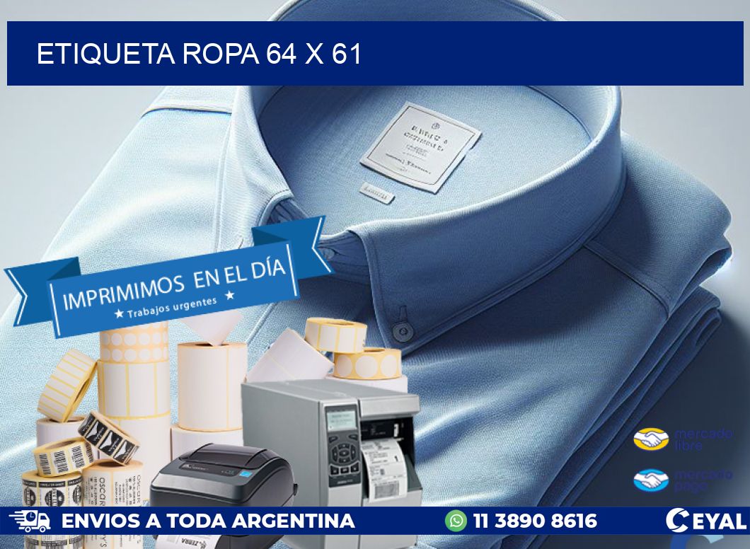ETIQUETA ROPA 64 x 61