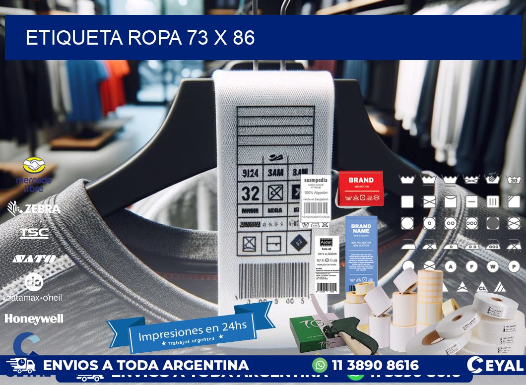 ETIQUETA ROPA 73 x 86