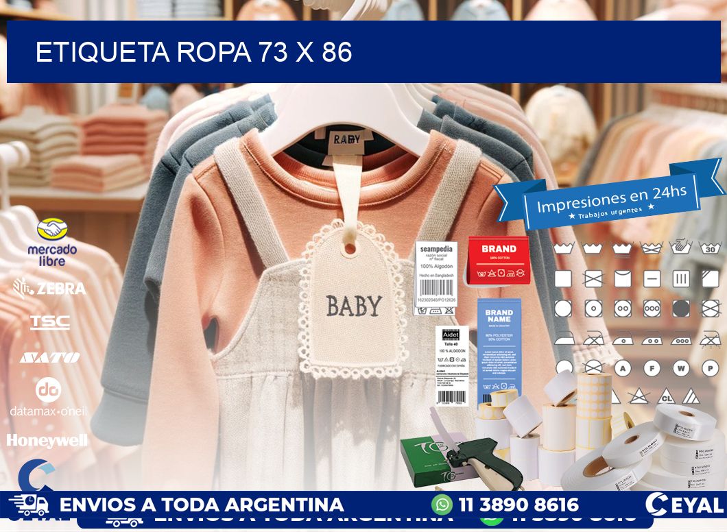ETIQUETA ROPA 73 x 86