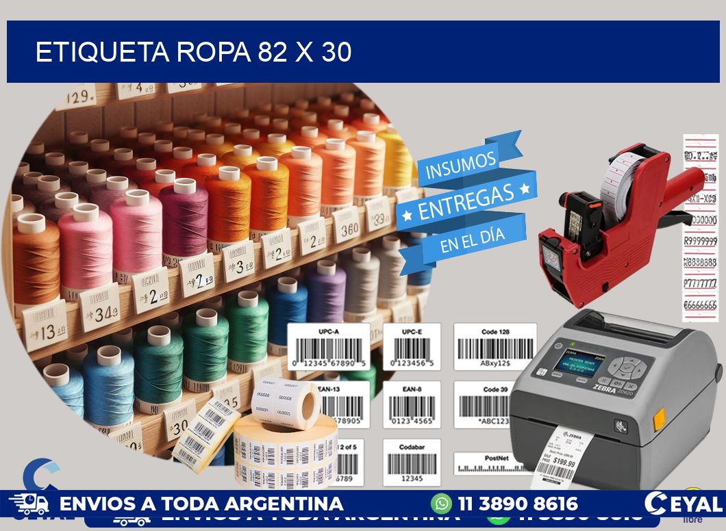 ETIQUETA ROPA 82 x 30