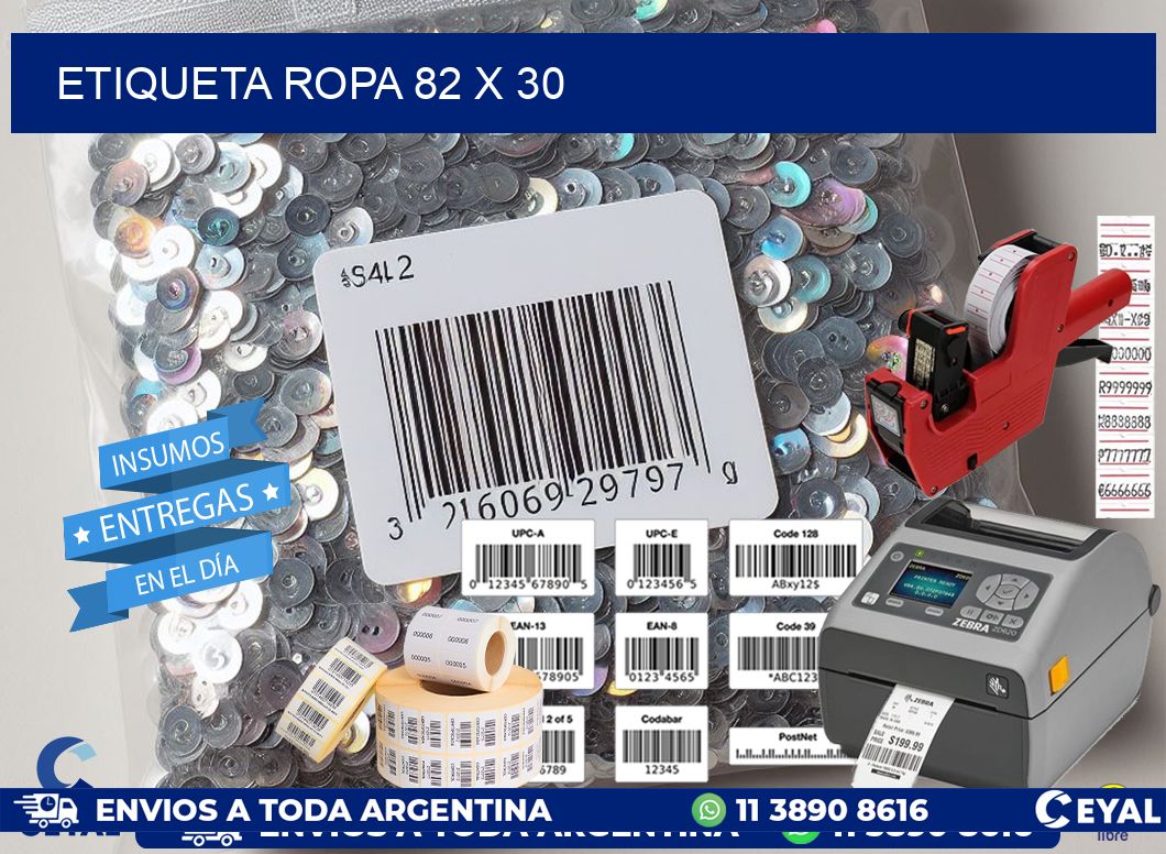 ETIQUETA ROPA 82 x 30