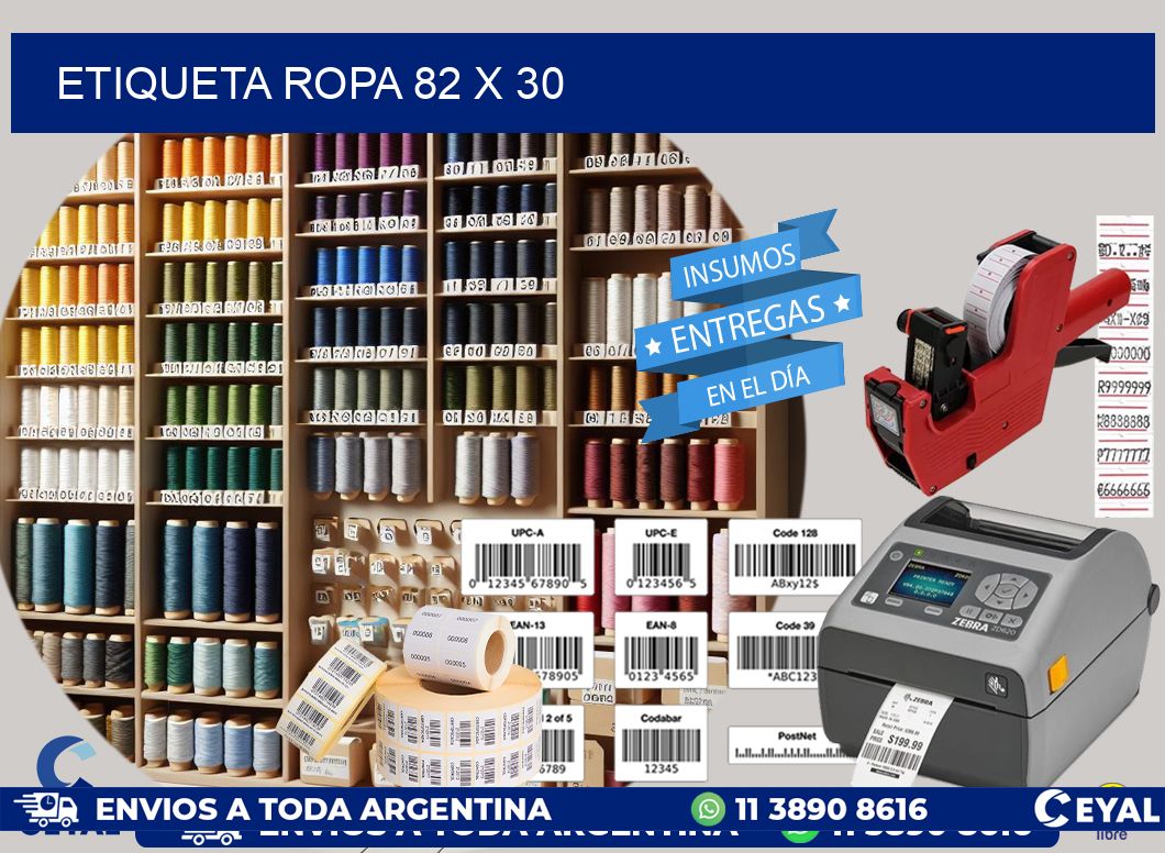 ETIQUETA ROPA 82 x 30