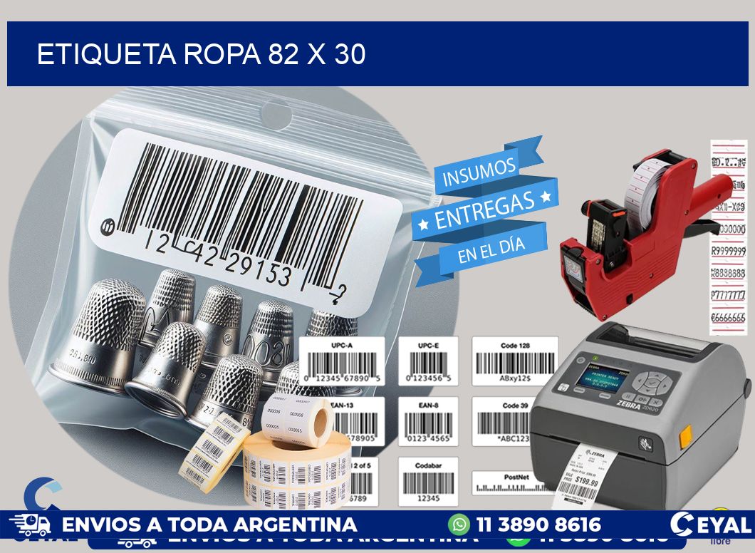 ETIQUETA ROPA 82 x 30