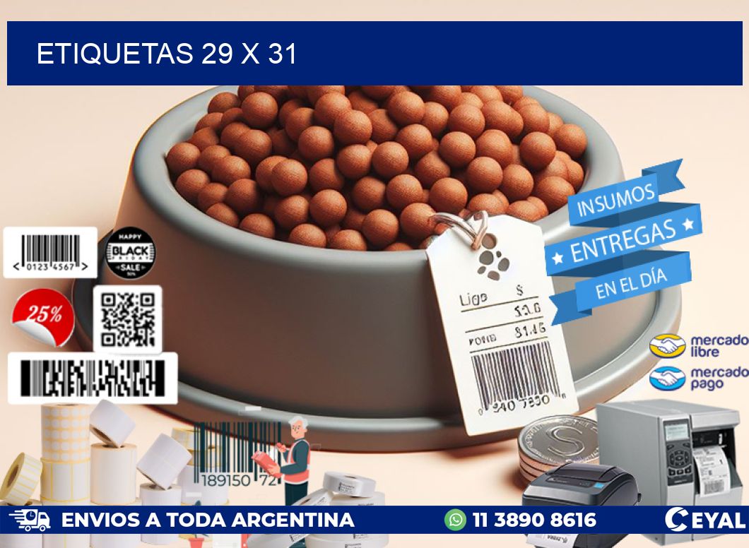 ETIQUETAS 29 x 31