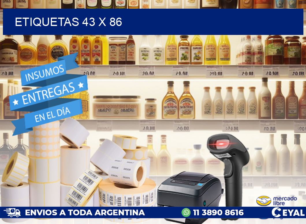 ETIQUETAS 43 x 86