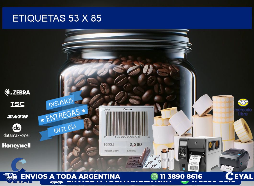 ETIQUETAS 53 x 85