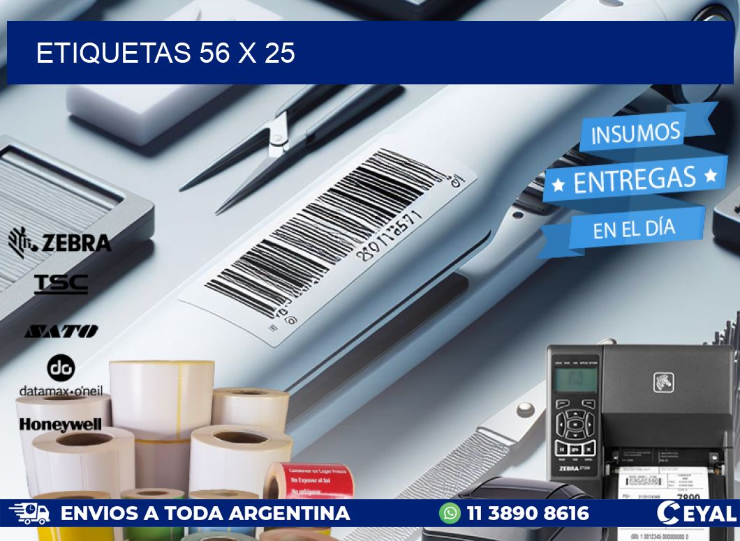 ETIQUETAS 56 x 25