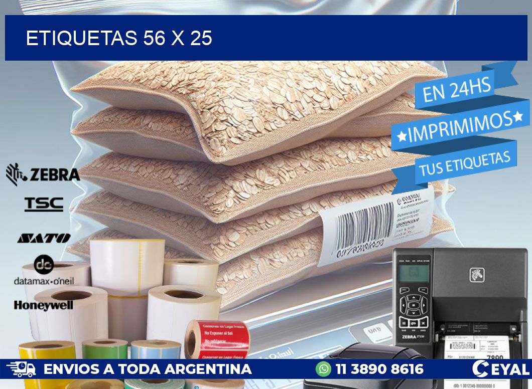 ETIQUETAS 56 x 25