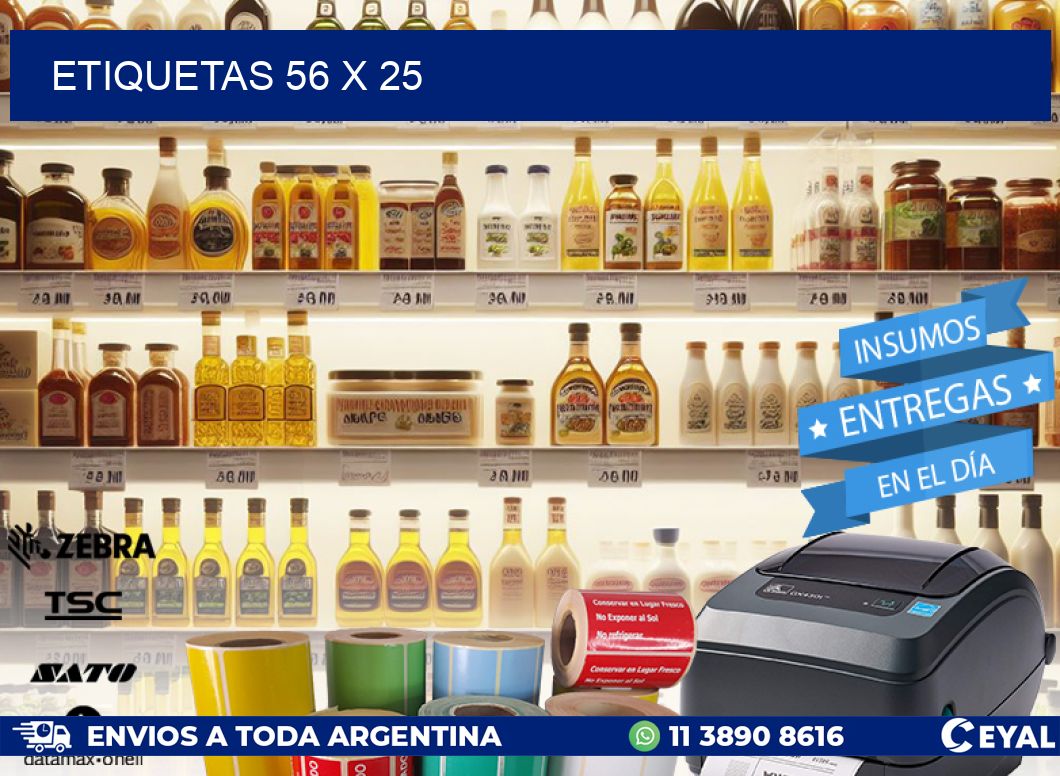ETIQUETAS 56 x 25