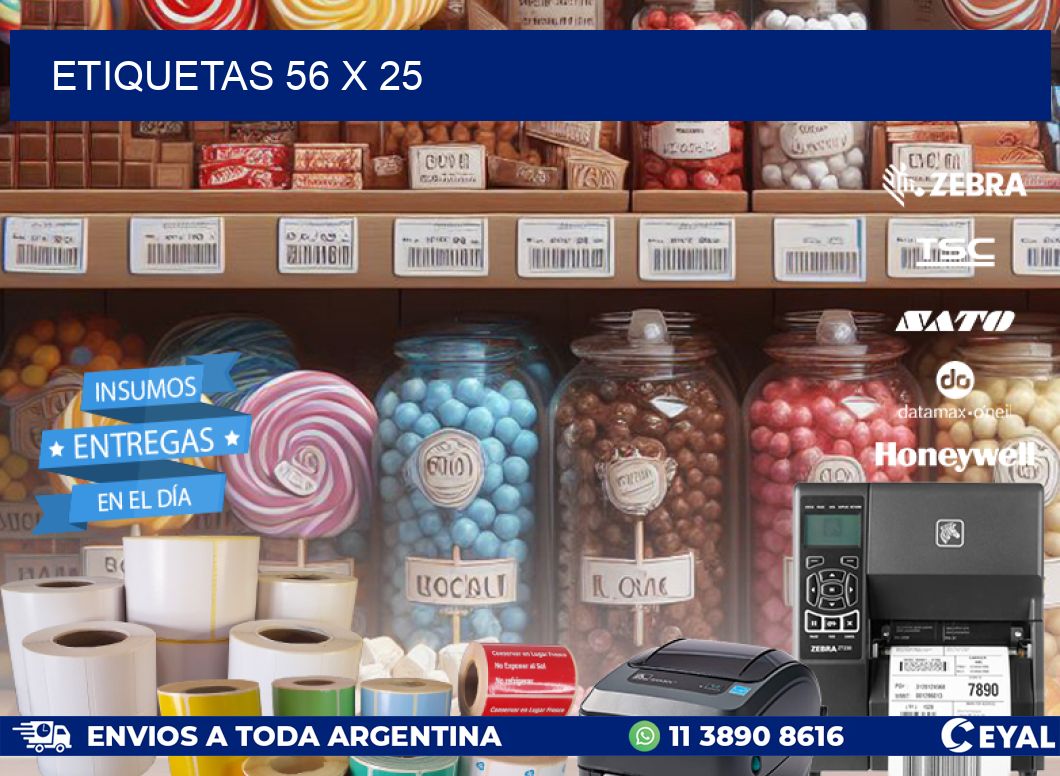 ETIQUETAS 56 x 25