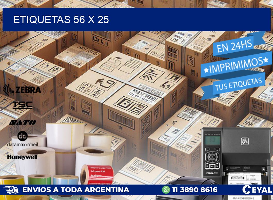 ETIQUETAS 56 x 25