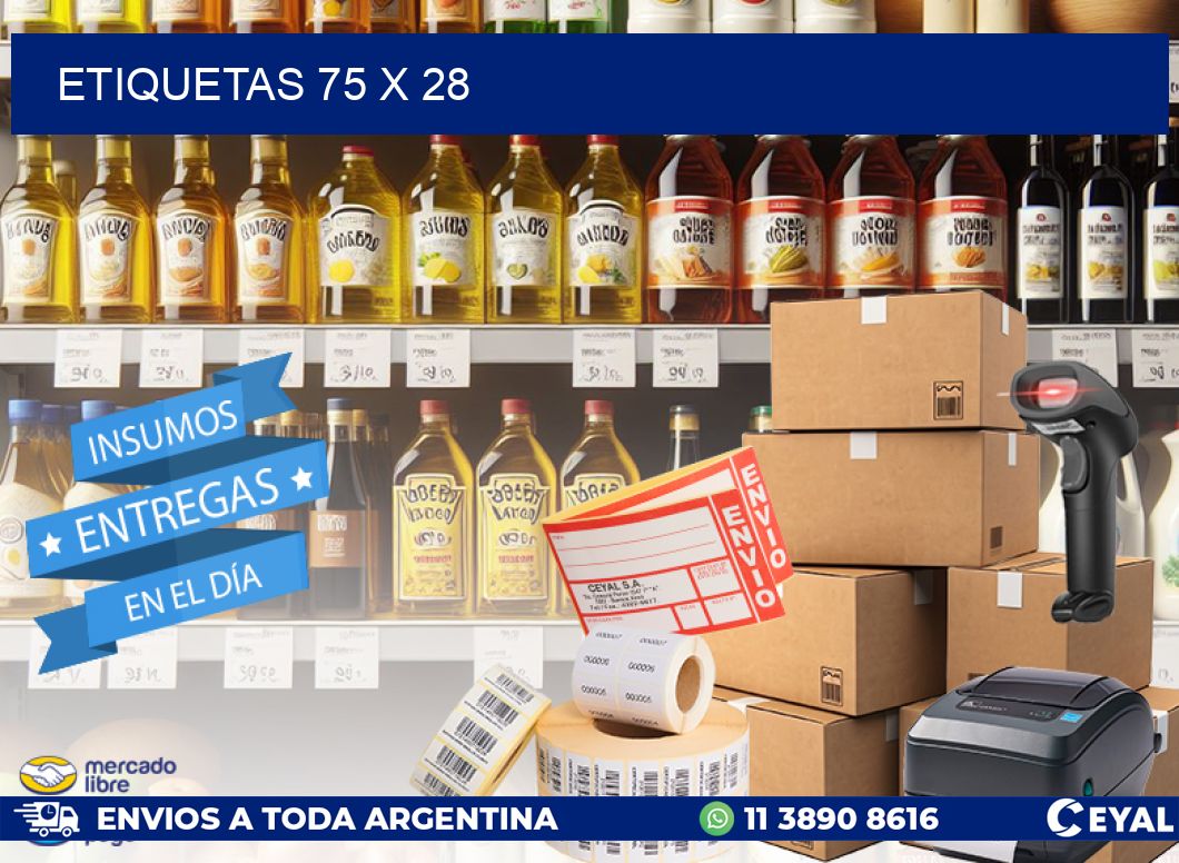 ETIQUETAS 75 x 28