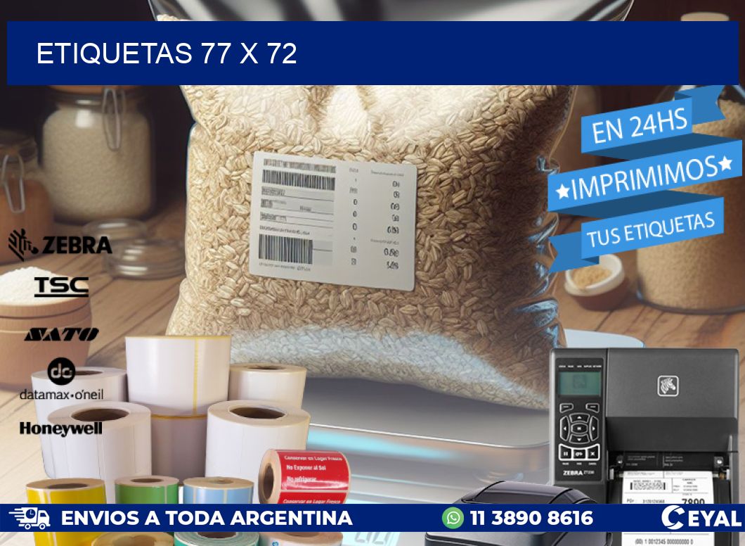 ETIQUETAS 77 x 72