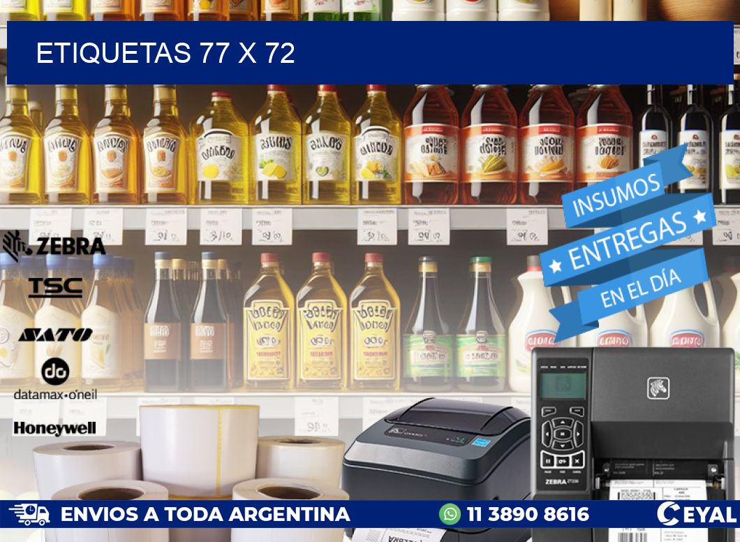 ETIQUETAS 77 x 72