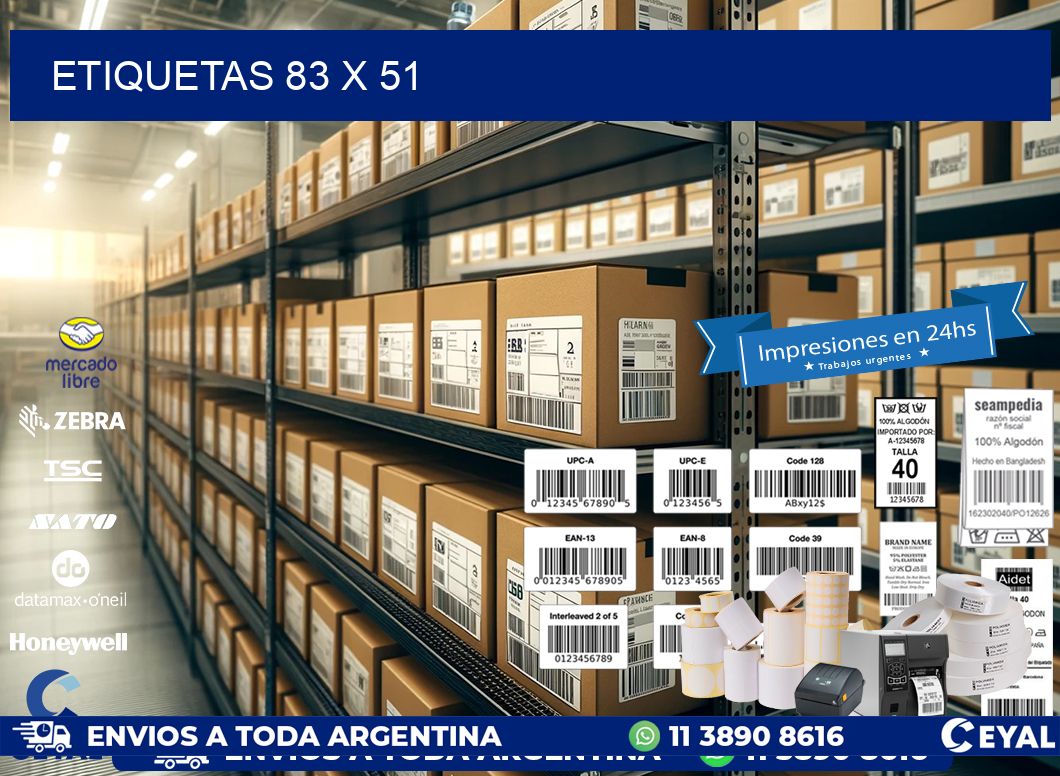 ETIQUETAS 83 x 51