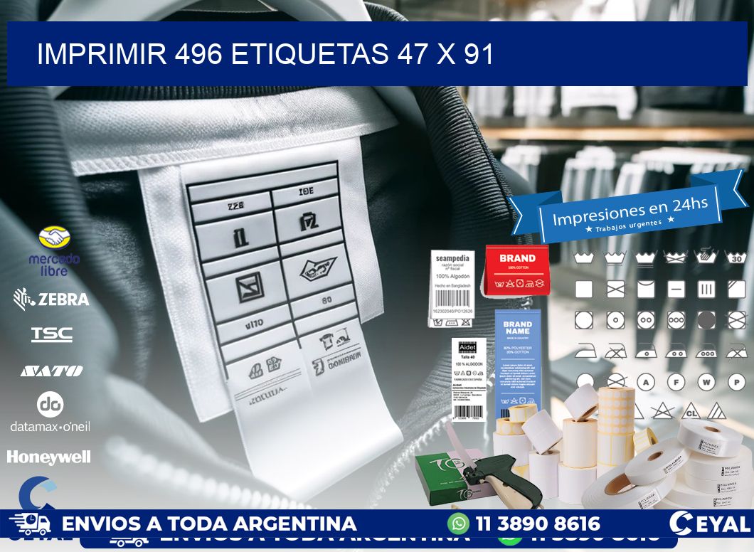 IMPRIMIR 496 ETIQUETAS 47 x 91