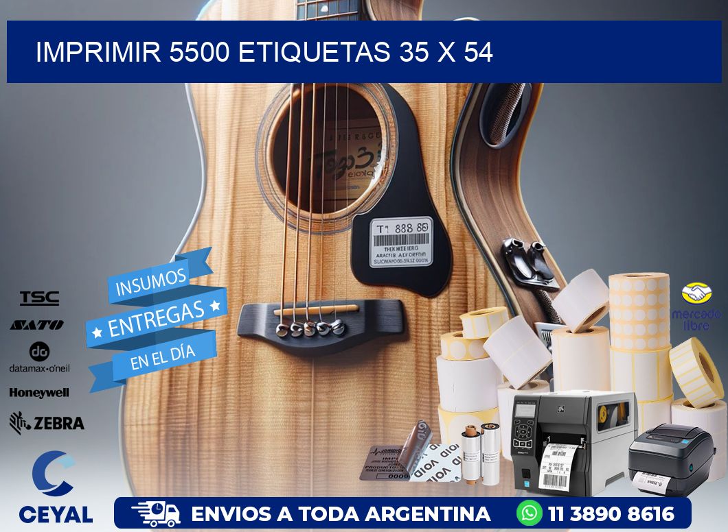 IMPRIMIR 5500 ETIQUETAS 35 x 54