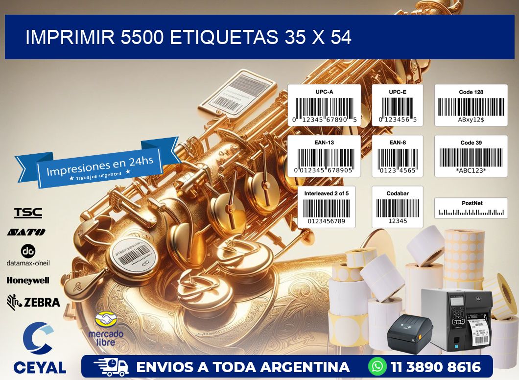 IMPRIMIR 5500 ETIQUETAS 35 x 54