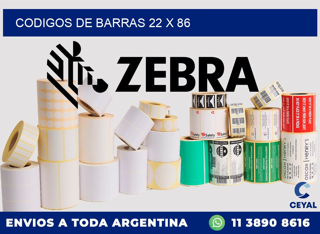 codigos de barras 22 x 86