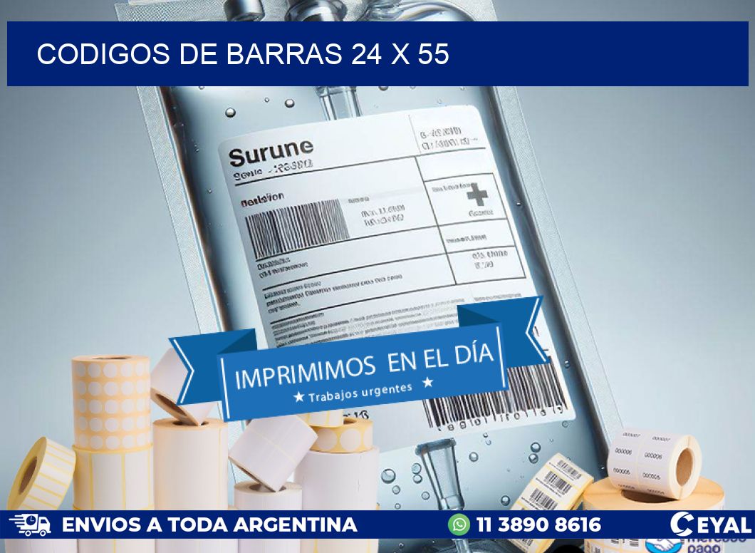codigos de barras 24 x 55