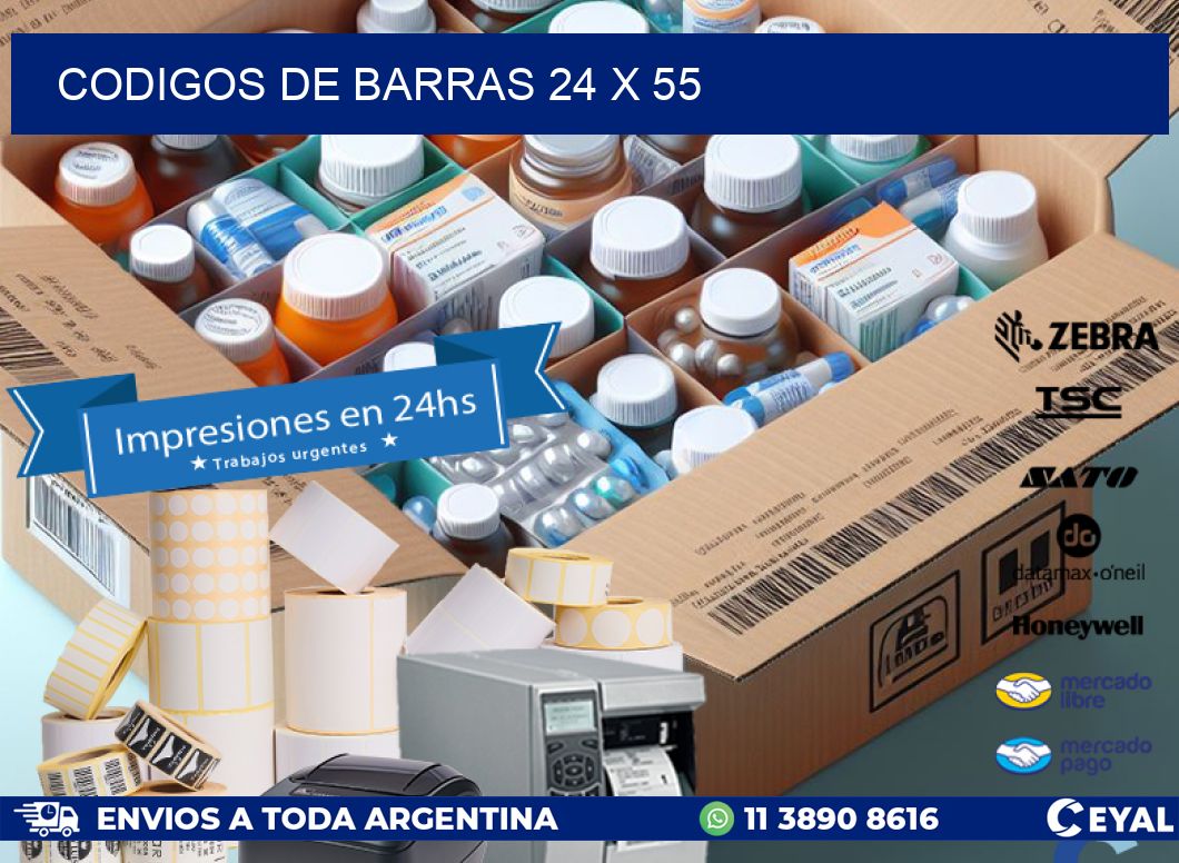 codigos de barras 24 x 55