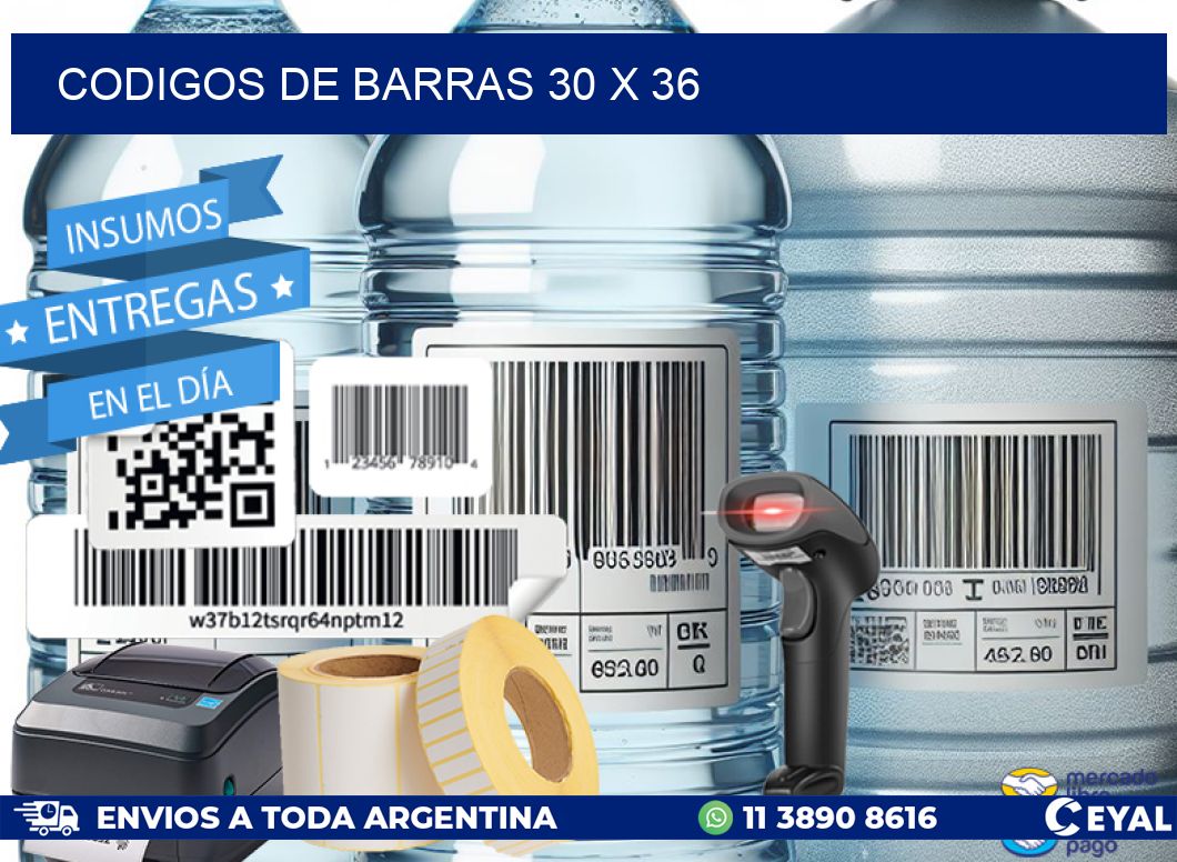 codigos de barras 30 x 36