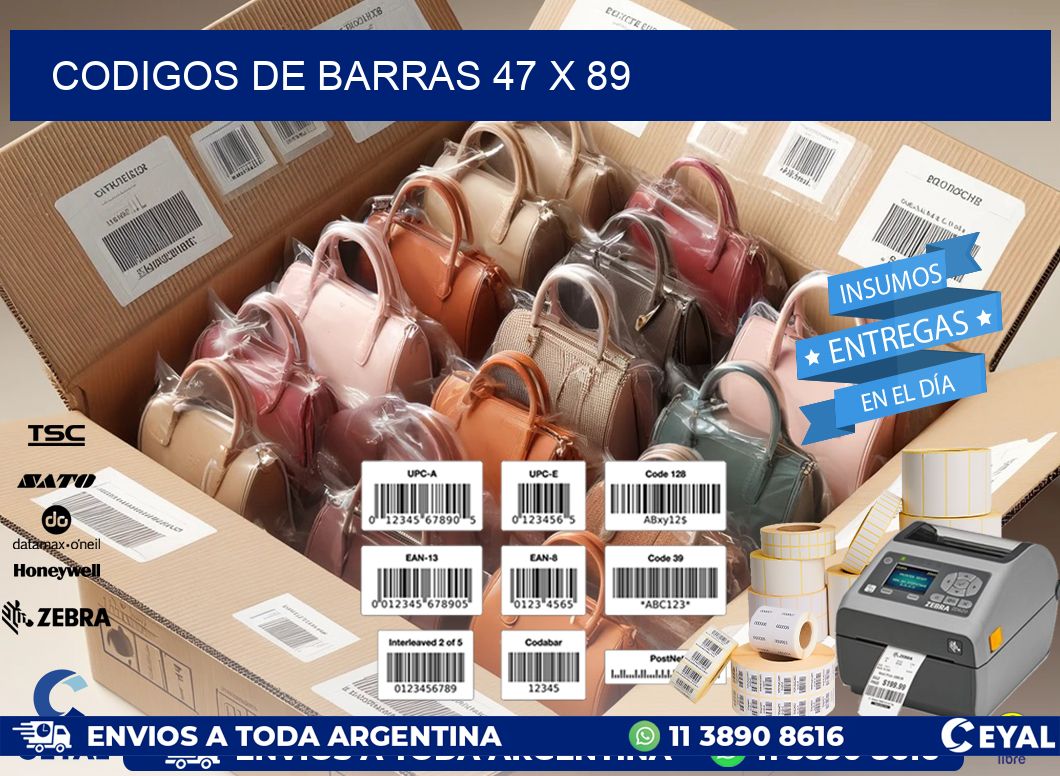 codigos de barras 47 x 89
