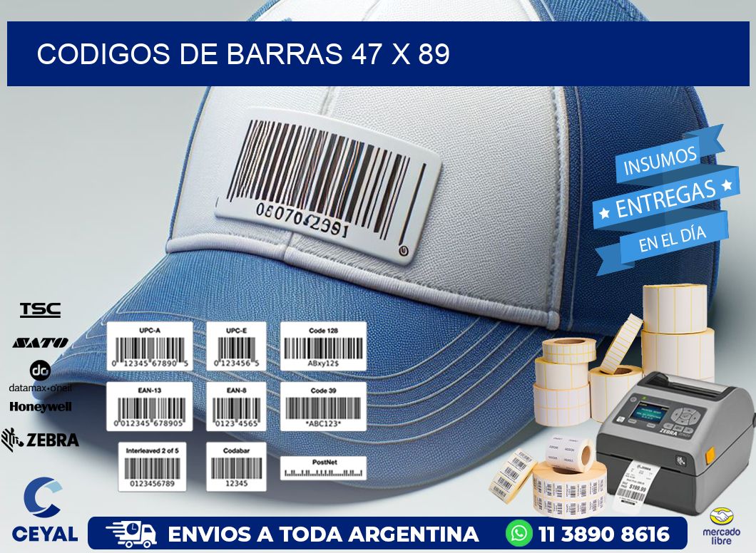 codigos de barras 47 x 89