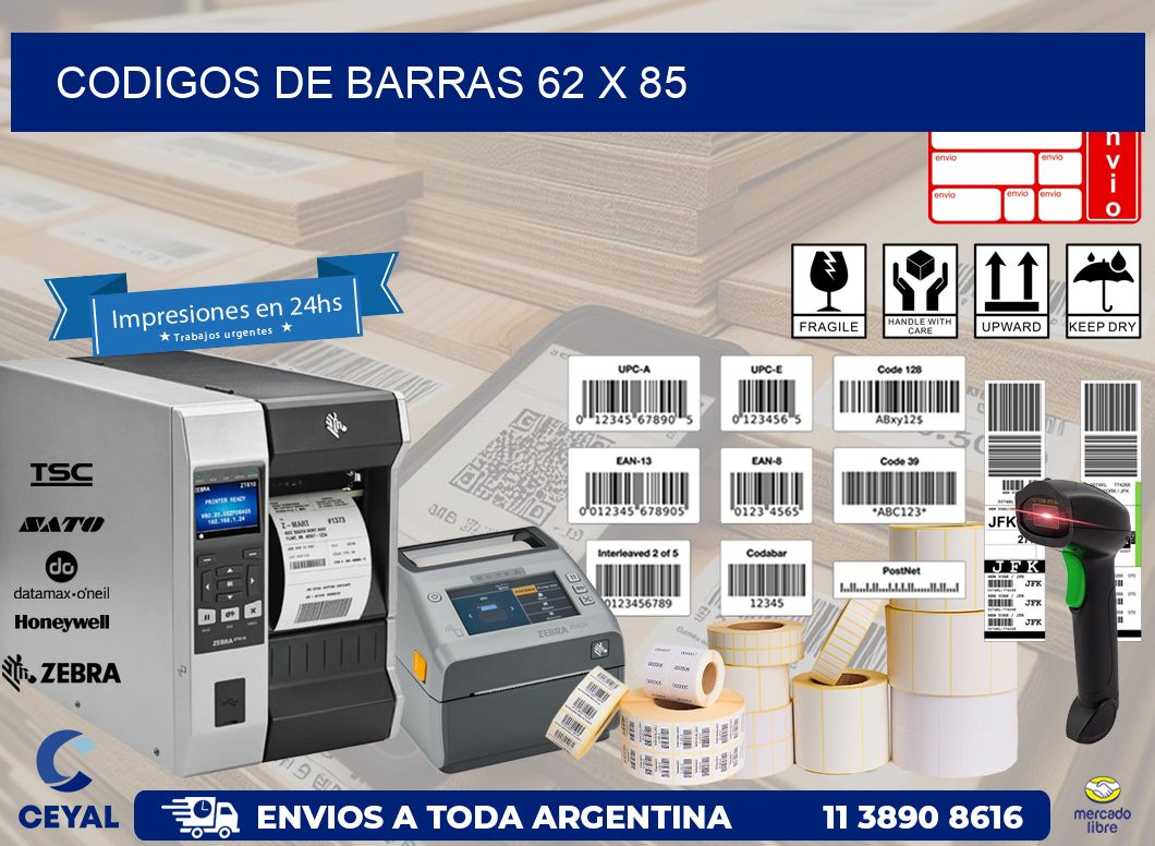 codigos de barras 62 x 85