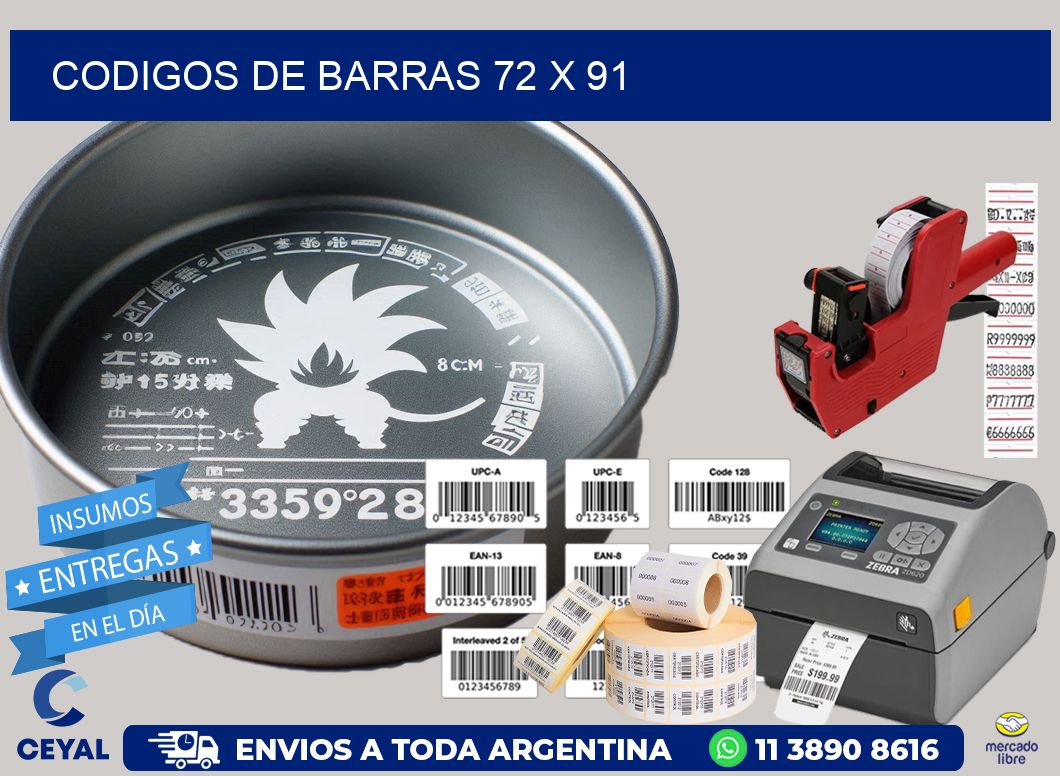 codigos de barras 72 x 91