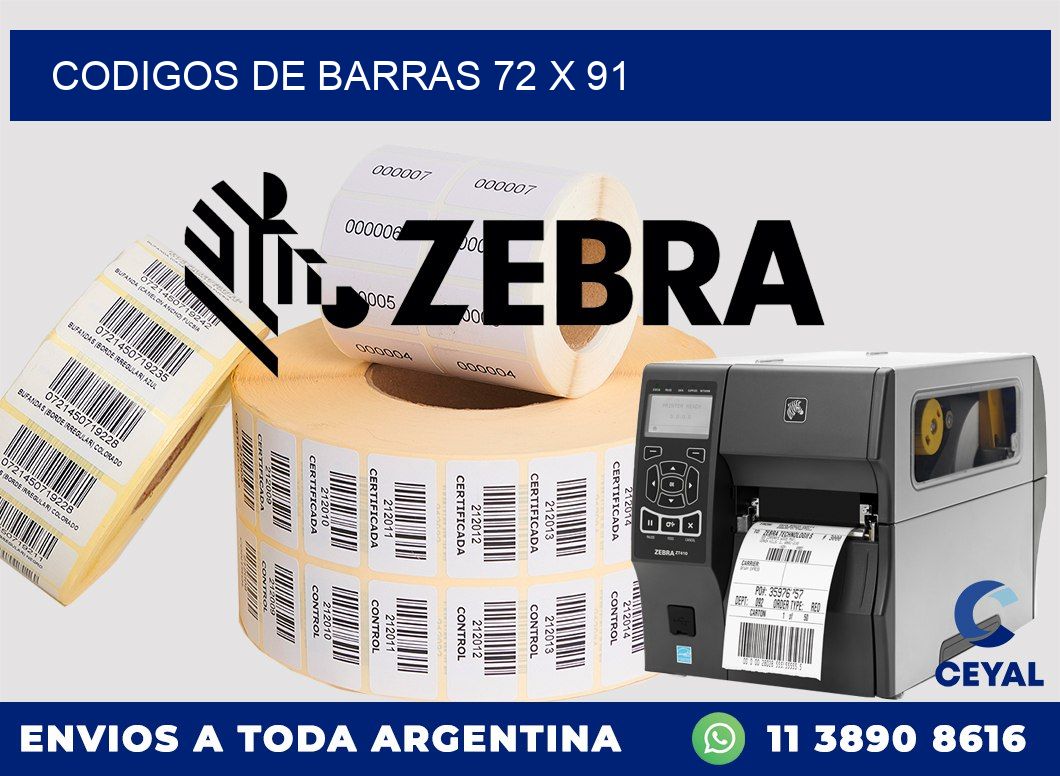 codigos de barras 72 x 91