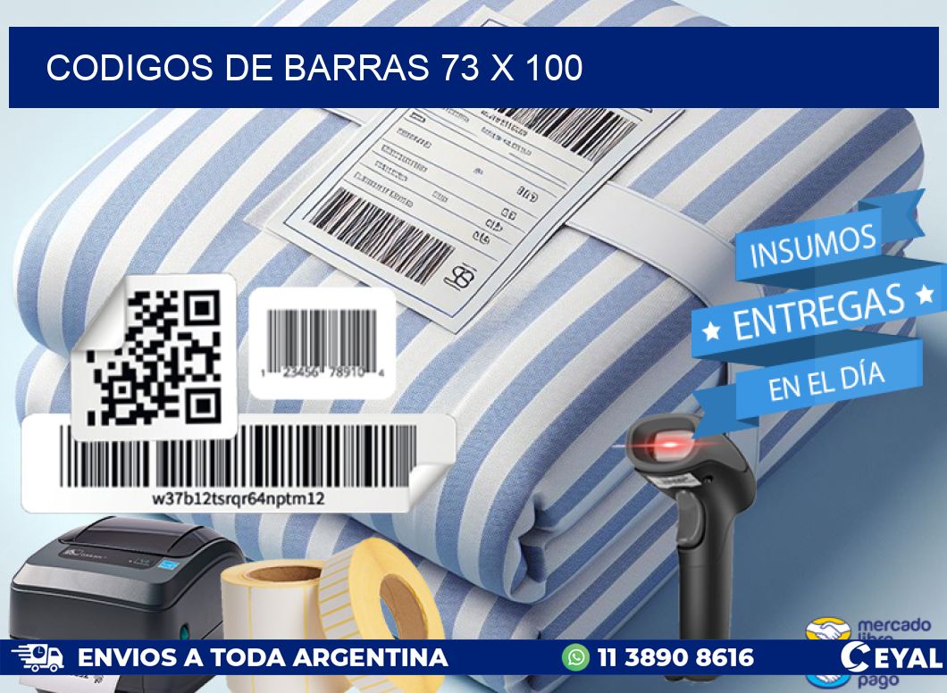 codigos de barras 73 x 100