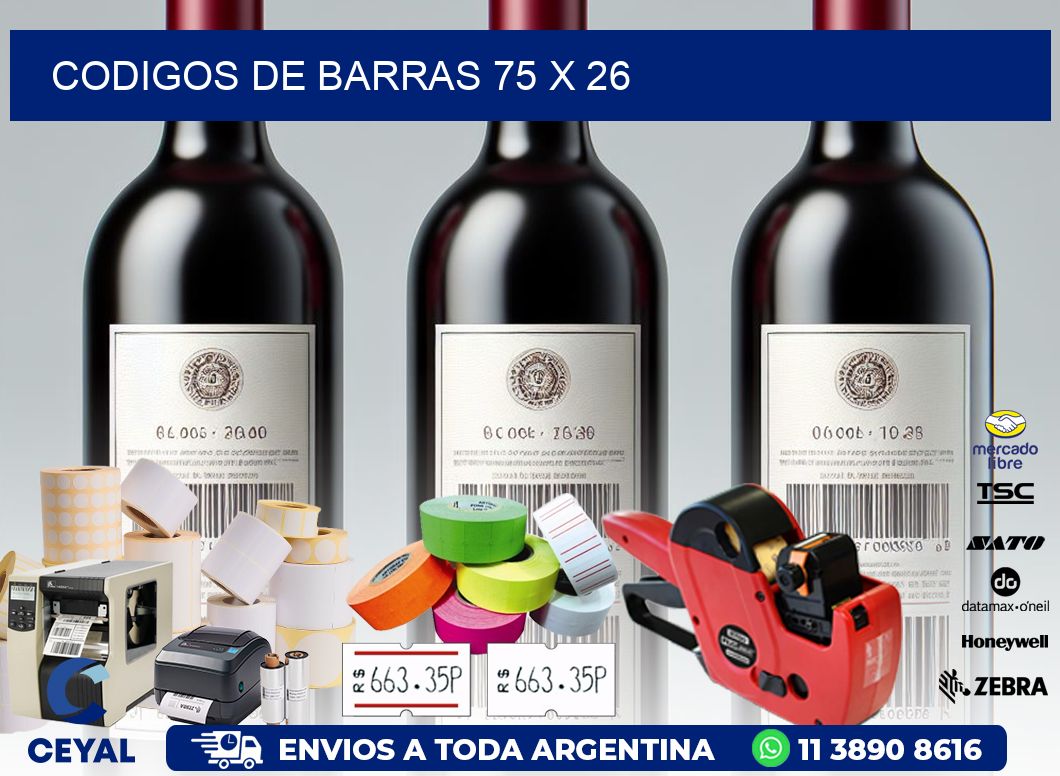 codigos de barras 75 x 26