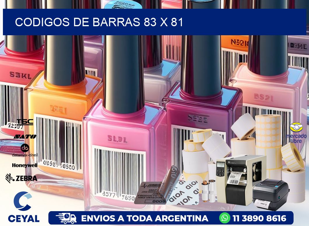 codigos de barras 83 x 81