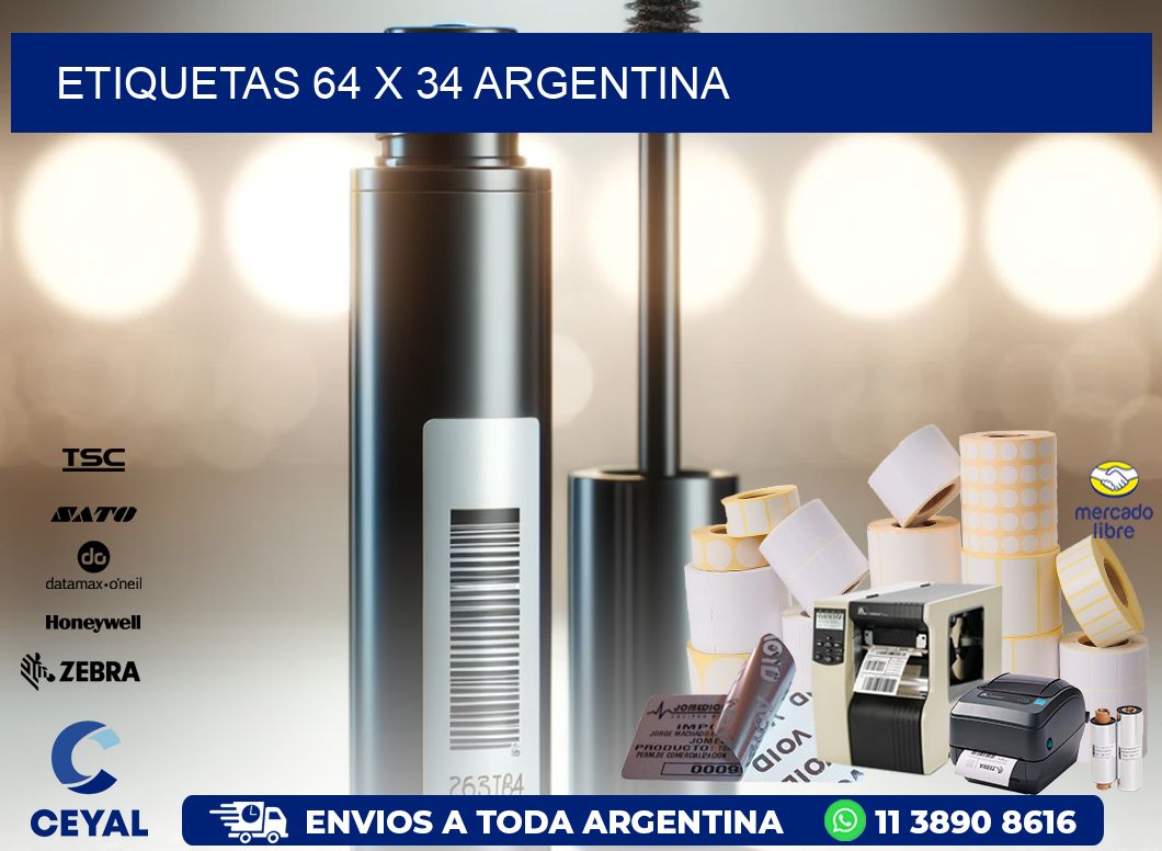 ETIQUETAS 64 x 34 ARGENTINA