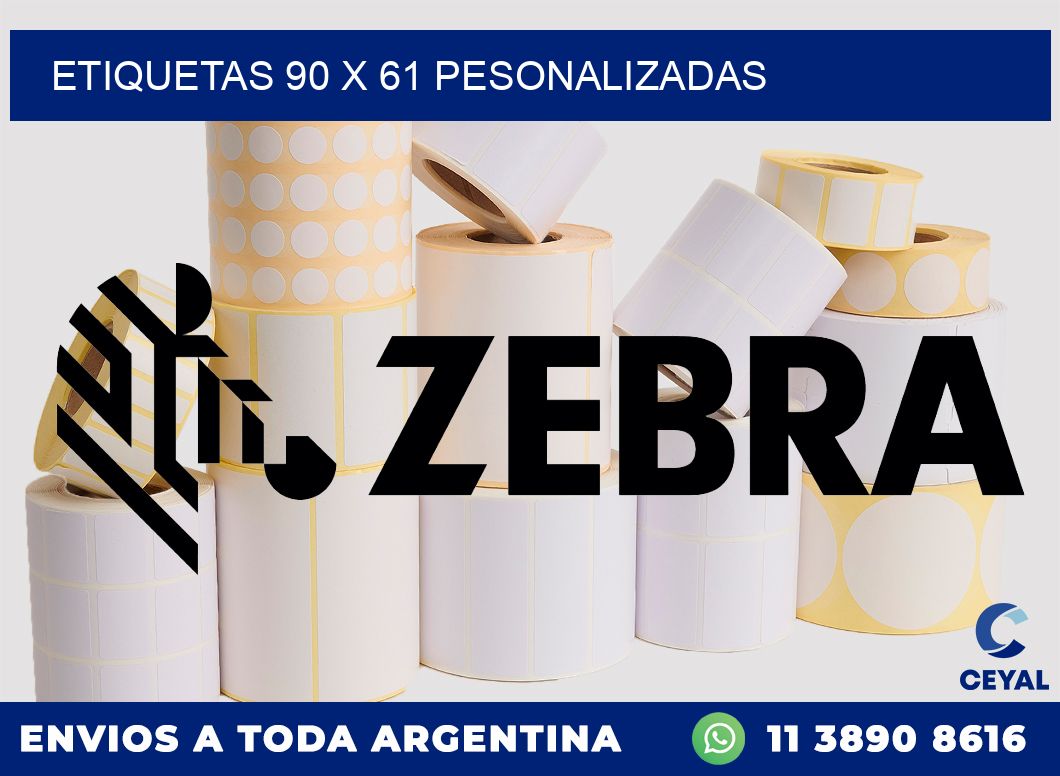 ETIQUETAS 90 x 61 PESONALIZADAS