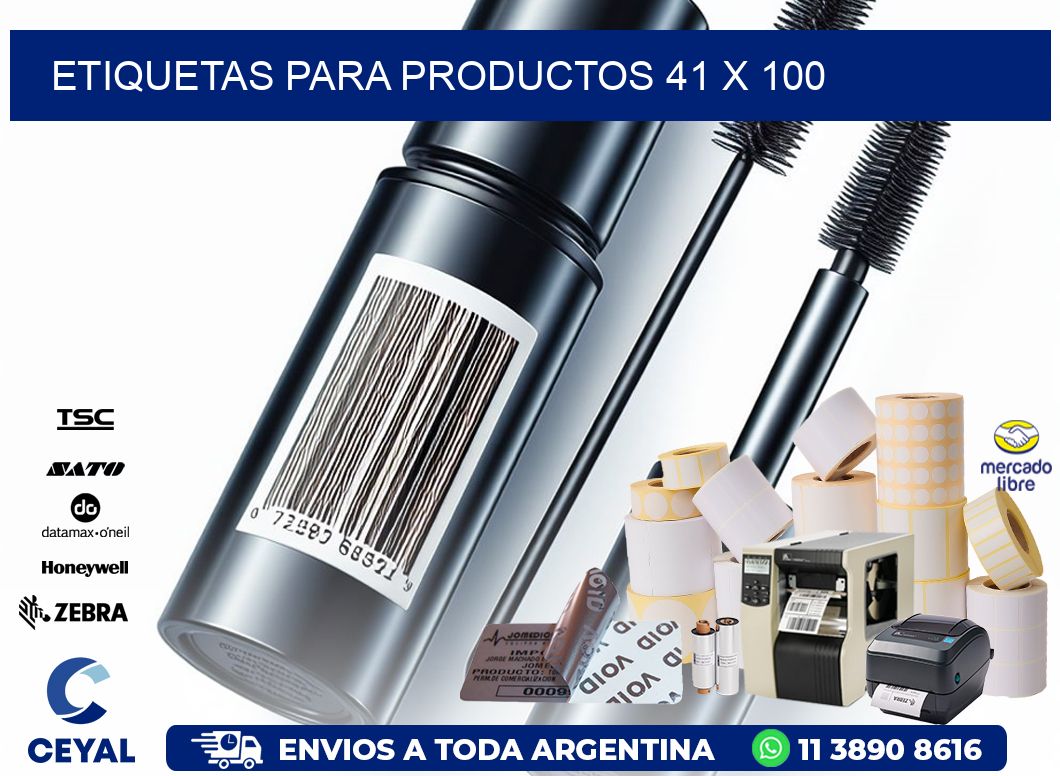 etiquetas para productos 41 x 100