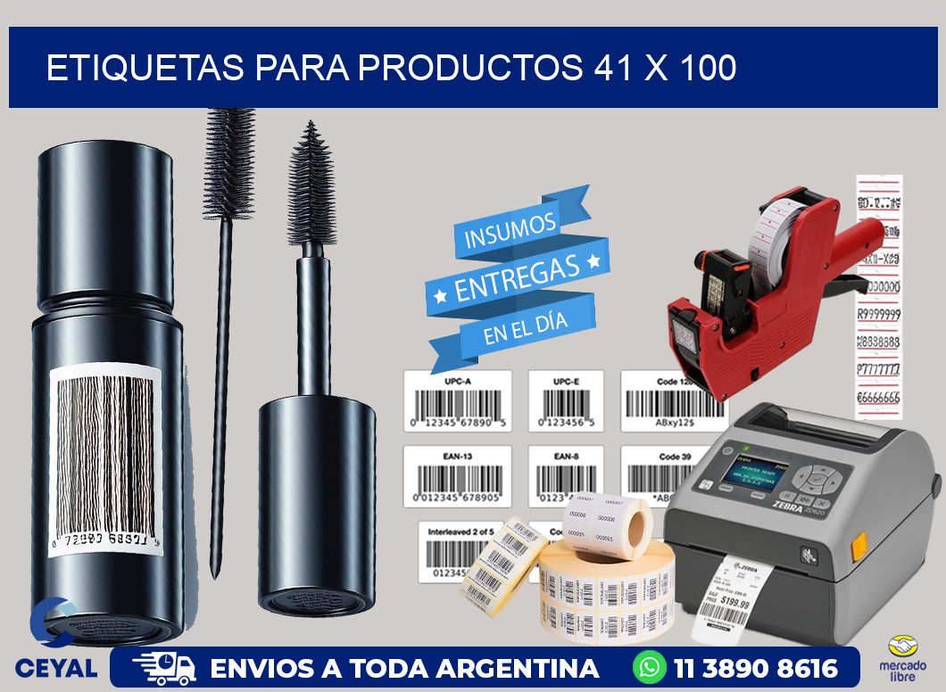 etiquetas para productos 41 x 100