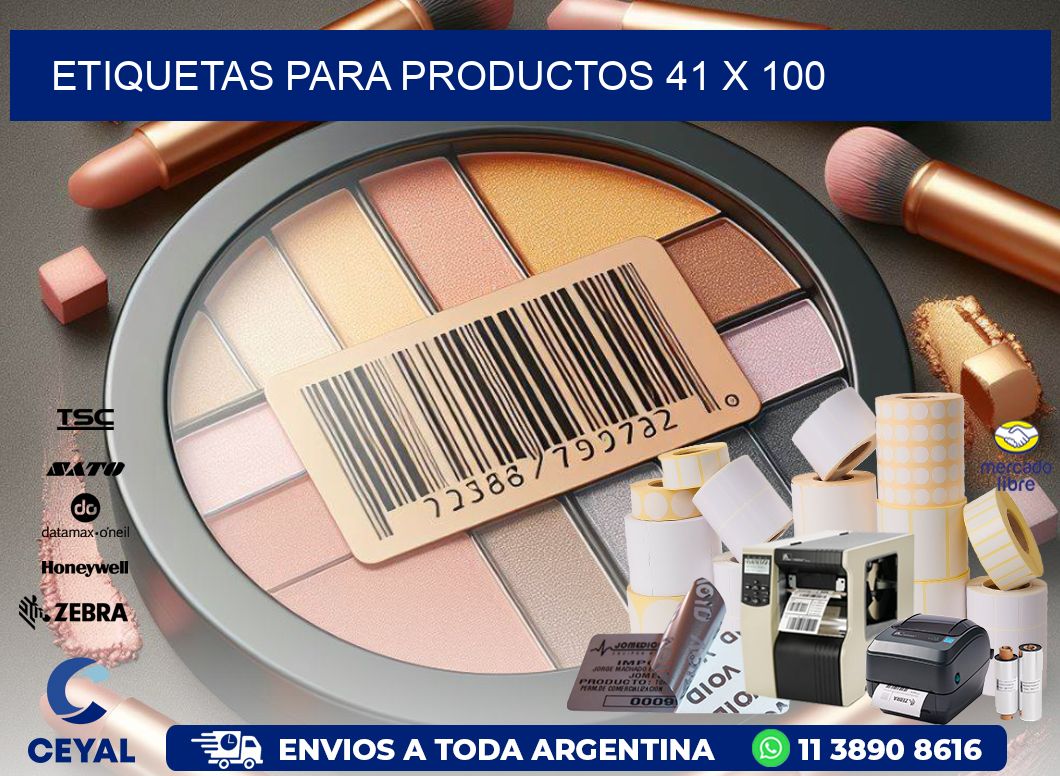 etiquetas para productos 41 x 100