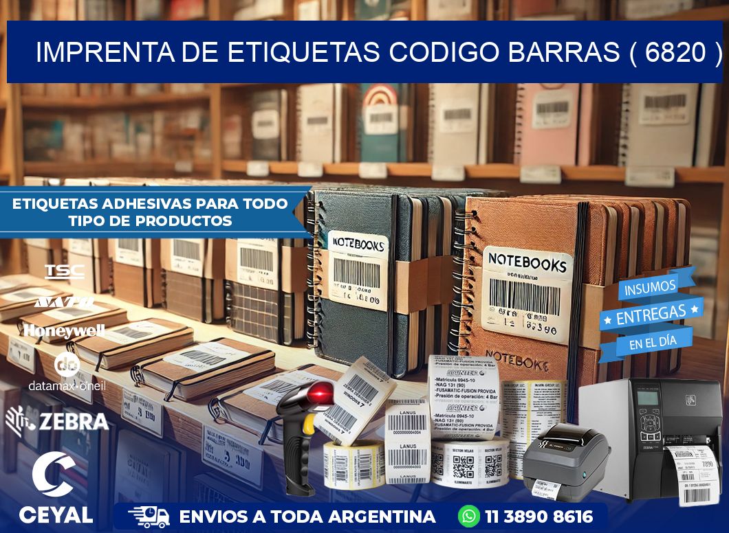 imprenta de etiquetas codigo barras ( 6820 )