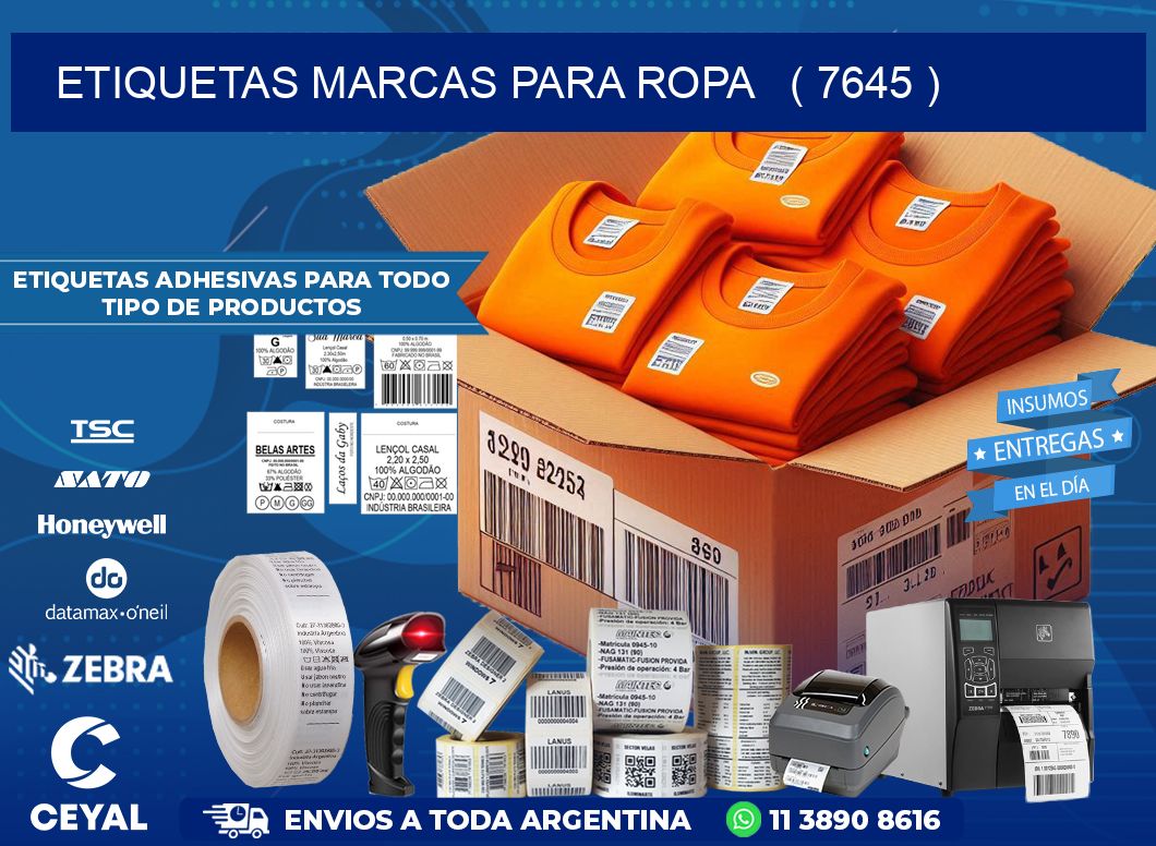 ETIQUETAS MARCAS PARA ROPA   ( 7645 )