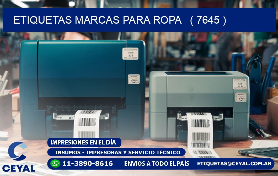 ETIQUETAS MARCAS PARA ROPA   ( 7645 )