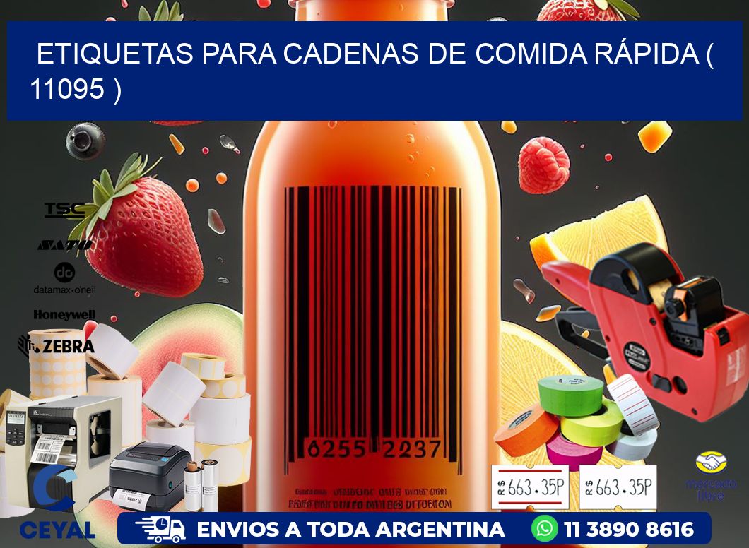 ETIQUETAS PARA CADENAS DE COMIDA RÁPIDA ( 11095 )