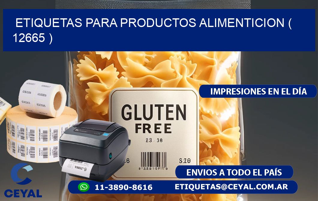 ETIQUETAS PARA PRODUCTOS ALIMENTICION ( 12665 )