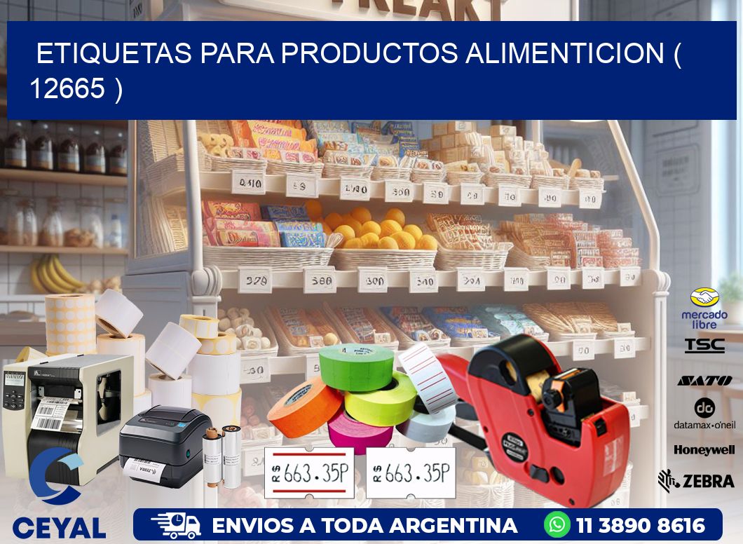 ETIQUETAS PARA PRODUCTOS ALIMENTICION ( 12665 )