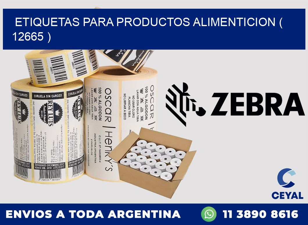 ETIQUETAS PARA PRODUCTOS ALIMENTICION ( 12665 )