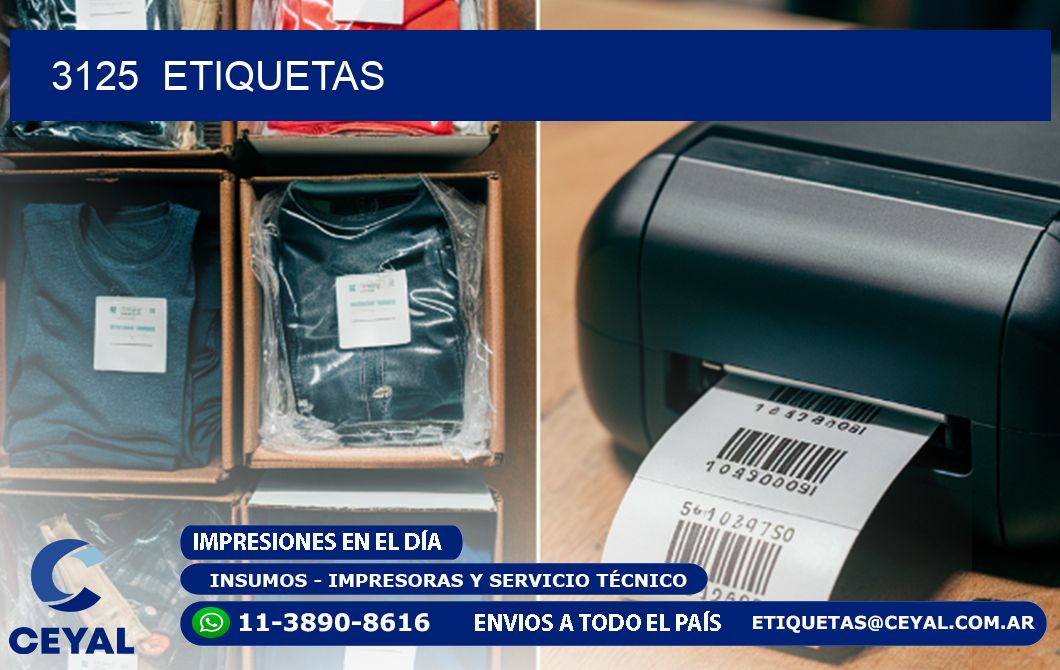 3125  ETIQUETAS