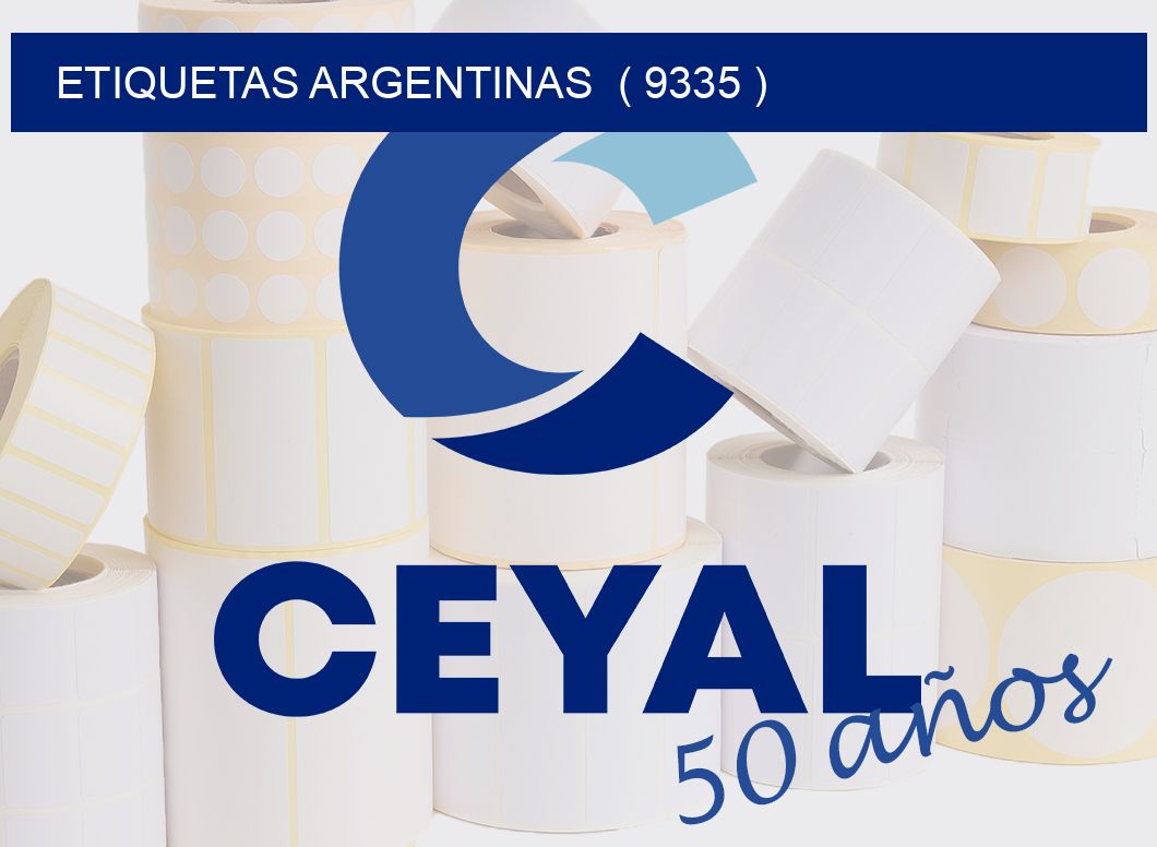 ETIQUETAS ARGENTINAS  ( 9335 )